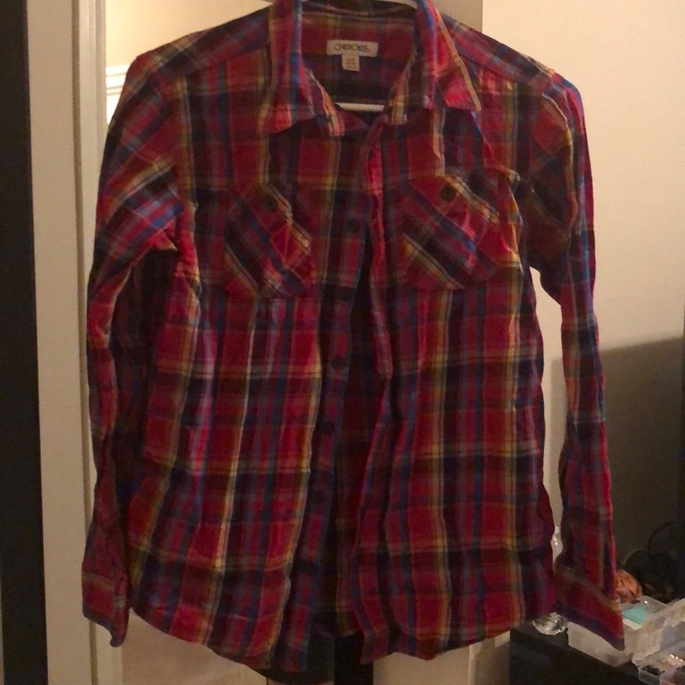Boys flannel size 12/14